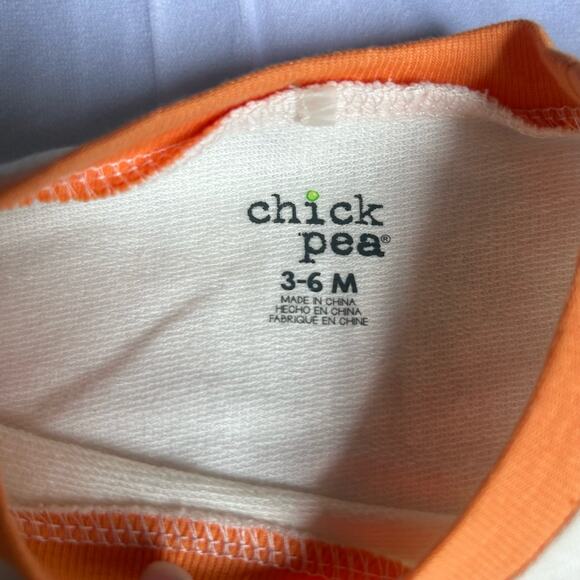 Chick Pea Unisex Little Pumpkin Halloween Fall 2 Piece Set 3-6 Months New - Picture 5 of 7